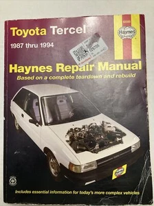 Toyota Tercel 1987 thru 1994 Repair Service Manual Haynes 92085 - Picture 1 of 6