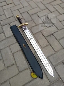 Riptide Sword of Percy Jackson Anaklusmos Viking Sword Sharp Edge With Sheath - Picture 1 of 5