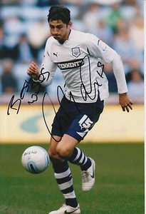 FOTO PRESTON NORTH END FIRMADA A MANO ADAM BARTON 12X8. - Imagen 1 de 1