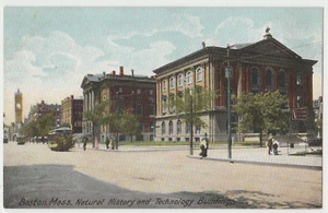Edificio de Historia Natural y Tecnología 1901-1907 Boston Mass. Postal antigua MA - Imagen 1 de 2