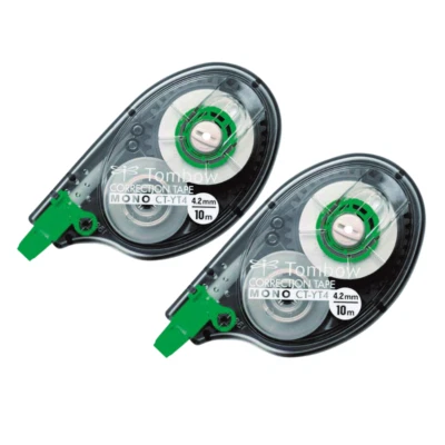 2 x Tombow Korrekturroller CT-YT4 Korrekturmaus Mono Tape 4,2 mm x 10 m