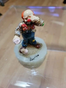 RON LEE Clown dropped ice cream cone 1990 Signed numbered 4" - Picture 1 of 5