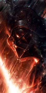 Darth Vader Lado Oscuro de la Fuerza Universo Star Wars Bellas Artes Giclée sobre Lienzo - Imagen 1 de 1