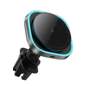 15W Efficient Heat Dissipation Car Wireless Charger , LED Atmosphere Light - Photo 1 sur 13