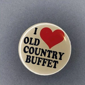 I Love ❤️ Old Country Buffet Restaurant 2" Pinback Button - Bild 1 von 2