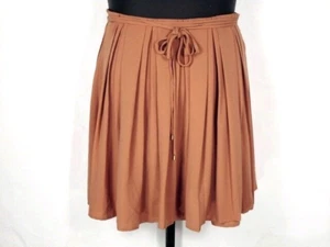 Diane von Furstenberg Wrap Skirt Size 10 Pleated Salmon Orange - Picture 1 of 5