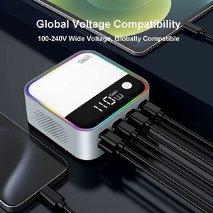 Station de Charge Rapide 120W 8 en 1 Chargeur GaN avec Lumière Respirante ColoréT - Photo 1 sur 13