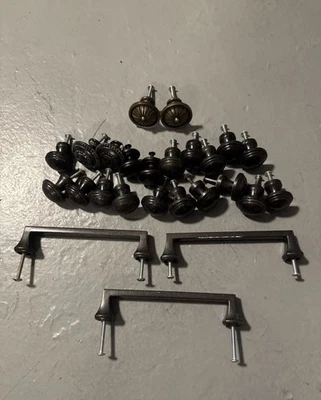 VARIADO NOVO ARMÁRIO FERRAGEM MAÇANETA PORTA PUXADOR GAVETA PUXA PRATA - Imagem 1 de 3