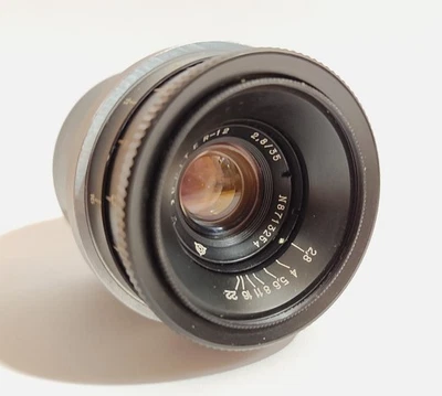 Lente URSS JUPITER - 12 2,8/35 mm Montaje Contax Kiev RF Biogon copia #8713254 Foto 1 de 4