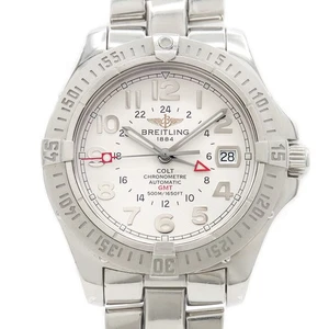 BREITLING Colt GMT A32350 Fecha 500m Plata Acero Inoxidable Hombres Automático - Imagen 1 de 6