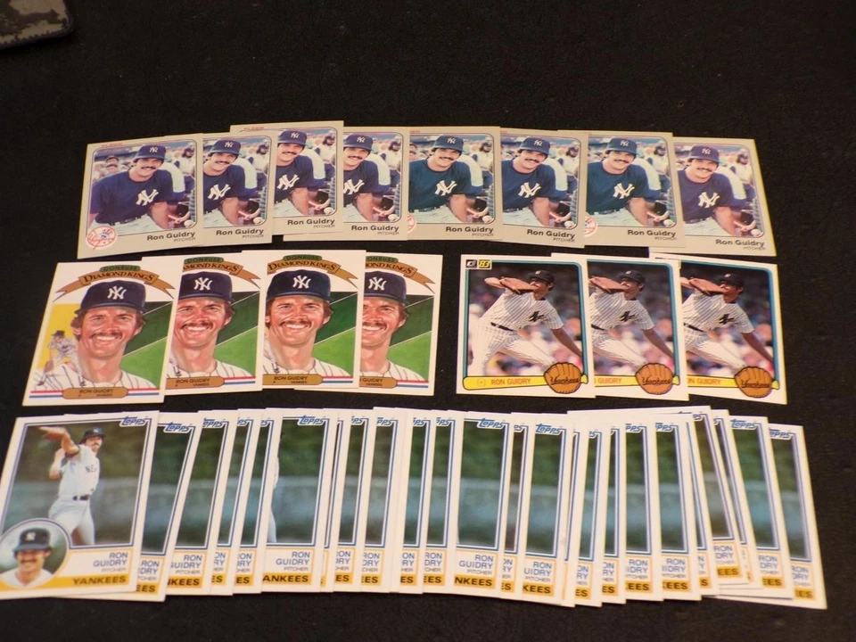 1983 Topps-Donruss-Fleer ¡Lote de 40 tarjetas RON GUIDRY! ¡YANKEES! Foto 1 de 1