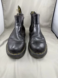 Doc Dr. Martens Boots 24042 Black Insole Replaced 13 US M Slip Ons - Picture 1 of 11