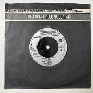 ELTON JOHN - NOBODY WINS  7" Vinyl Single N.Mint - Bild 1 von 2