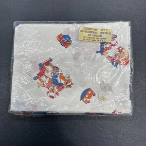 Coppia federe vintage Raggedy Ann & Andy 28" x 21" federe bambino USA - Foto 1 di 5