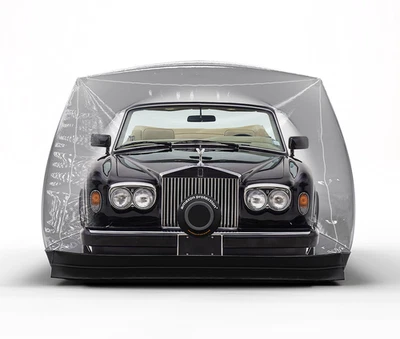 Cápsula inflable protección Amazon coche cubierta burbuja Rolls Royce Corniche II Foto 1 de 4