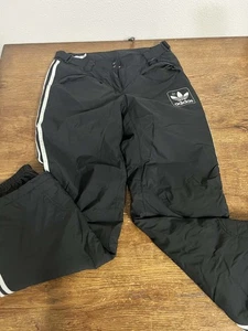Adidas Originales Pantalones de Nieve Aislados Negros Logotipo del Trifolio Talla Pequeña Esquí De Colección - Imagen 1 de 6