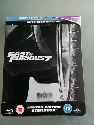 FAST & FURIOUS 7 -  BLU RAY STEELBOOK  Extended Edition - Image 1 of 2