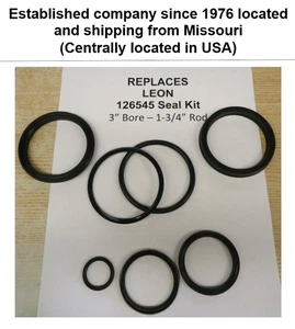 REPLACES 126545 LEON SEAL KIT (3" bore & 1-3/4" Rod) OPTIONAL 3" CYLINDERS - Picture 1 of 3