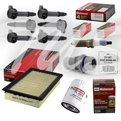 Kit de puesta a punto Ford Edge 2009-2010 3,5 L V6 bobina de encendido DG520 SP411 EV257 FL500S Foto 1 de 4