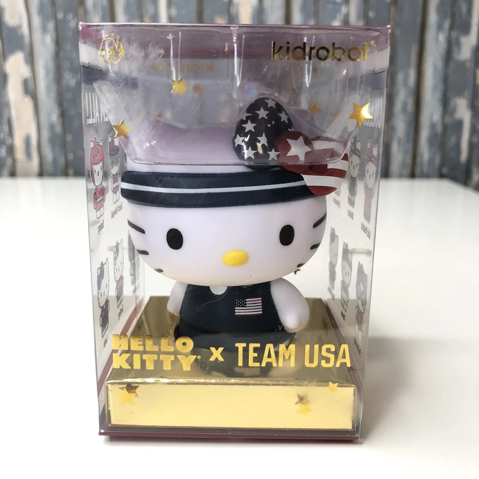 HELLO KITTY TEAM USA KIDROBOT VINYL MINI FIGURE SANRIO 2020 OLYMPICS