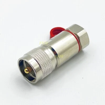 PL259 UHF Male Connector For 1/2" Superflexible Corrugated Coax Cable FSJ4-50B - Image 1 of 4