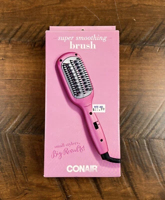 Cepillo súper suavizante Conair rosa suavizante brillo frizz peinado V10258 Foto 1 de 4