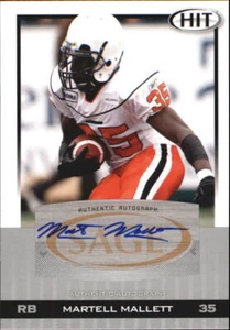 B1860- 2010 SAGE HIT Autographs Silver #A53 Martell Mallett Auto - NM-MT - Picture 1 of 2