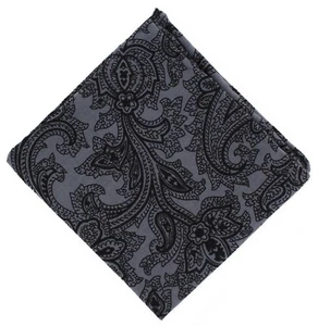 Michelsons of London Paisley Wool Pocket Squares - Picture 1 of 8