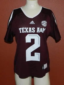 Women's Texas A&M Aggies Johnny Manziel #2 Adidas Football Jersey Size Small - Picture 1 of 8