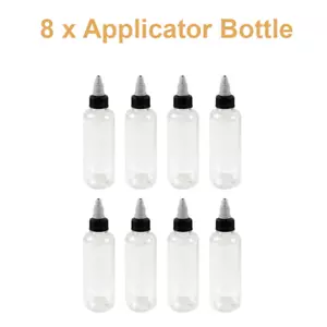 8X Craft Squeeze Bottle Applicator 120ml Clear Quilling Glue Paint Liquid - Bild 1 von 2