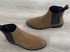 THURSDAY BOOT CO Duke Suede Chelsea Boots Honey Suede Brown Tan Size 8