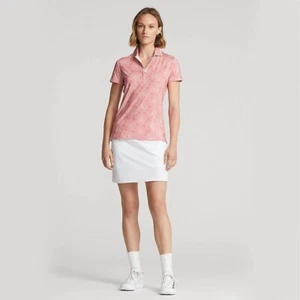 NEW! RLX Golf Ralph Lauren Women's S Printed Air Flow Jersey Polo Shirt NWT $115 - Picture 1 of 3