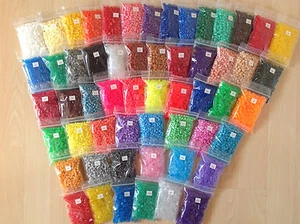 56 x 500 Hama Bügelperlen Midi, jede Farbe 1 mal für midi Stiftplatten - Bild 1 von 3