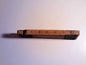 rare find 2 vintage craftsman - lufkin Extension Wood Folding Ruler 72 Inches - Picture 1 of 6