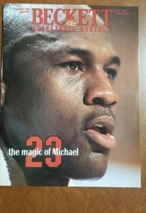 Dec 1993 Beckett Basketball Card Price Guide Cover Michael Jordan /Hakeem Back - Picture 1 of 5