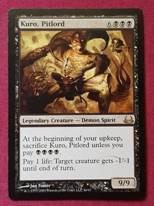 Magic The Gathering MACKS DIVINE VS DEMONIC KURO PITLORD tarjeta negra Magic The Gathering - Imagen 1 de 2