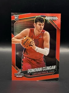 DONOVAN CLINGAN - 2024-25 Prizm Black Basketball #131 - RED (Color Match) /299 - Picture 1 of 3