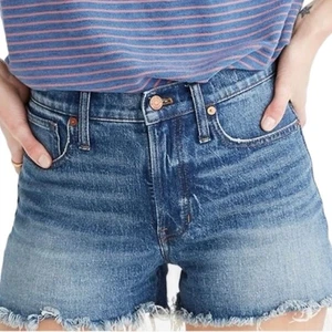 Madewell Il Perfetto Jeans Corto Vintage Lavaggio Taglio Alto 100% Cotone - Foto 1 di 7
