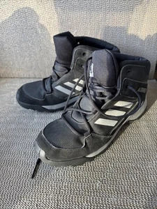 Adidas Boys Terrex Hyperhiker FX4186 Black Lace Up Hiking Boots Size 6.5 - Picture 1 of 10