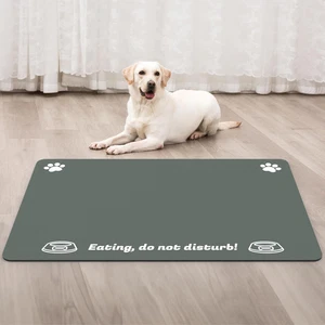 Extra Large Pet Food Mat, 36" X 24", Absorbent Dog Mat for Food and Water, Dog F - Picture 1 of 12