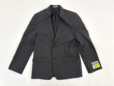 Blazer Van Heusen Traje Separados Niños Negro Micro Rayas Ajuste Regular 16 REG NUEVO CON ETIQUETAS Foto 1 de 4