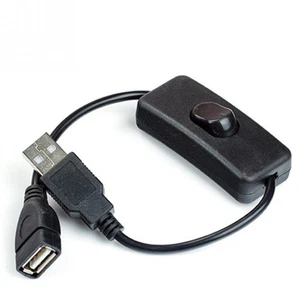 Kabel USB Wtyczka na gniazdo z przełącznikiem ON / OFF Wtyczka przedłużająca Raspberry - Zdjęcie 1 z 5