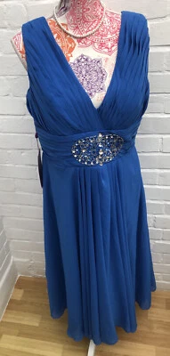 Grace Karin Dress Plus Size Blue Formal Gown Party Wedding Size 18 - Image 1 of 4