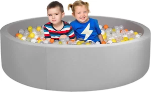 48 Inch Foam Ball Pit for Children Toddlers,Baby Soft round Ball Pool, Ideal Gif - Picture 1 of 7