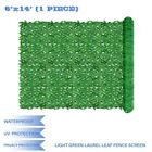 Light Green 6'X14' Artificial Laurel Leaf Fence Roll Privacy Fence Hedge Decor