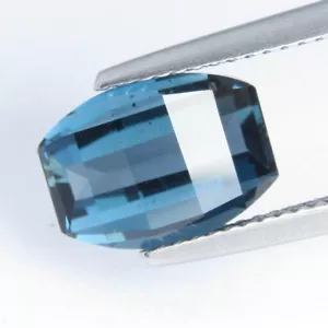 3.71Cts Decorative Natural London Blue Topaz Fancy Pixel Cut Collection Gemstone - Picture 1 of 9