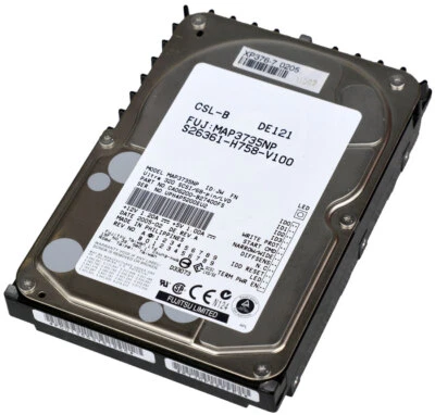 73GB 3,5 " 8,89cm Hard Drive Fujitsu MAP3735NP 68-PIN SCSI Others Ultra Wide - Image 1 of 3