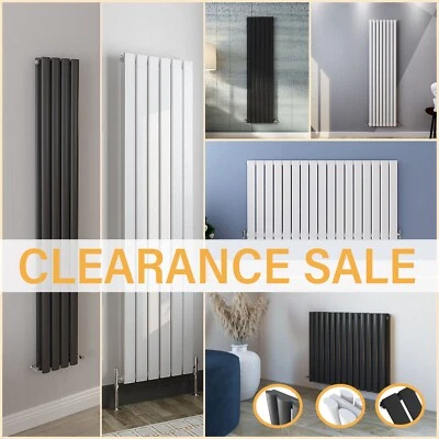 Designer Flat Panel Oval Column  Radiator Horizontal Vertical Central Heating - Image 1 of 4