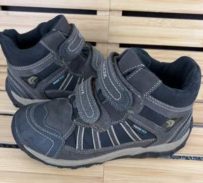 GEOX TEX Boys Brown Leather Hiking Boots US Size 4 - Image 1 of 4