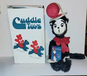 Die Katze im Hut DR.Seuss Puppe neuwertig in Box mit Etikett Kuscheltiere 18 Zoll 1975 - Bild 1 von 5